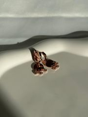 925 Ayar Gümüş Minik Taşlı Halka Küpe