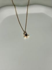 925 Ayar Gümüş Minimal Yıldız Kolye