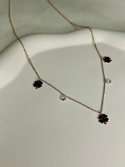 925 Ayar Gümüş Yonca Figürlü Kolye