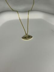 925 Ayar Gümüş Göz Figürlü Kolye