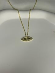 925 Ayar Gümüş Göz Figürlü Kolye