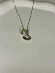 925 Ayar Gümüş İncili Deniz Kabuğu Kolye