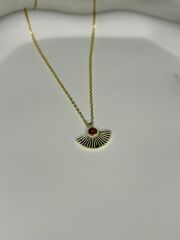 925 Ayar Gümüş Yelpaze Kolye