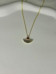 925 Ayar Gümüş Yelpaze Kolye