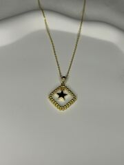 925 Ayar Gümüş Yıldız Figürlü Kolye