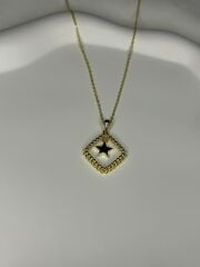 925 Ayar Gümüş Yıldız Figürlü Kolye