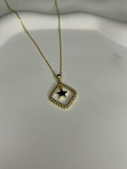 925 Ayar Gümüş Yıldız Figürlü Kolye