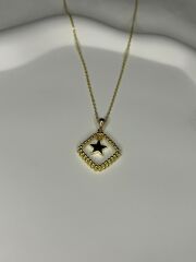 925 Ayar Gümüş Yıldız Figürlü Kolye