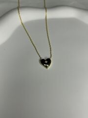 925 Ayar Gümüş Minimal Kalp Kolye