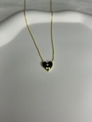 925 Ayar Gümüş Minimal Kalp Kolye